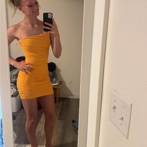 Princess Polly orange dress